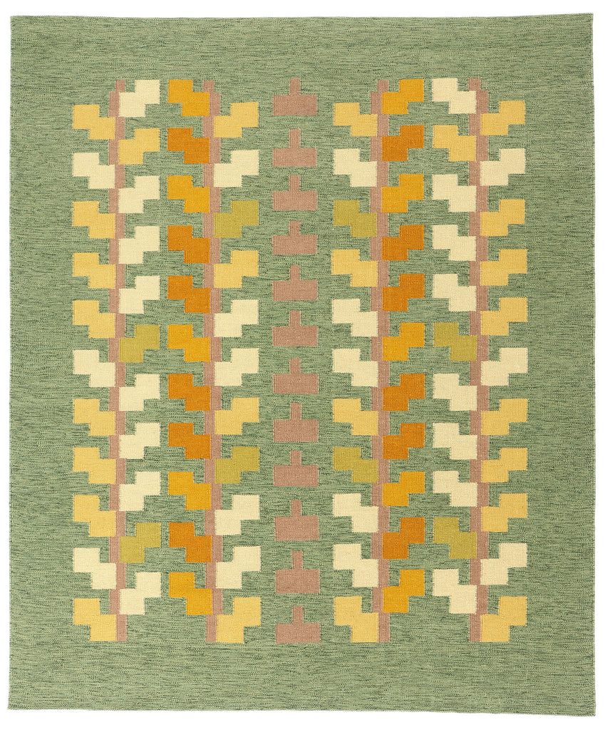 8 x 10 Scandinavian Modern Swedish Inspired Kilim Rug 31125