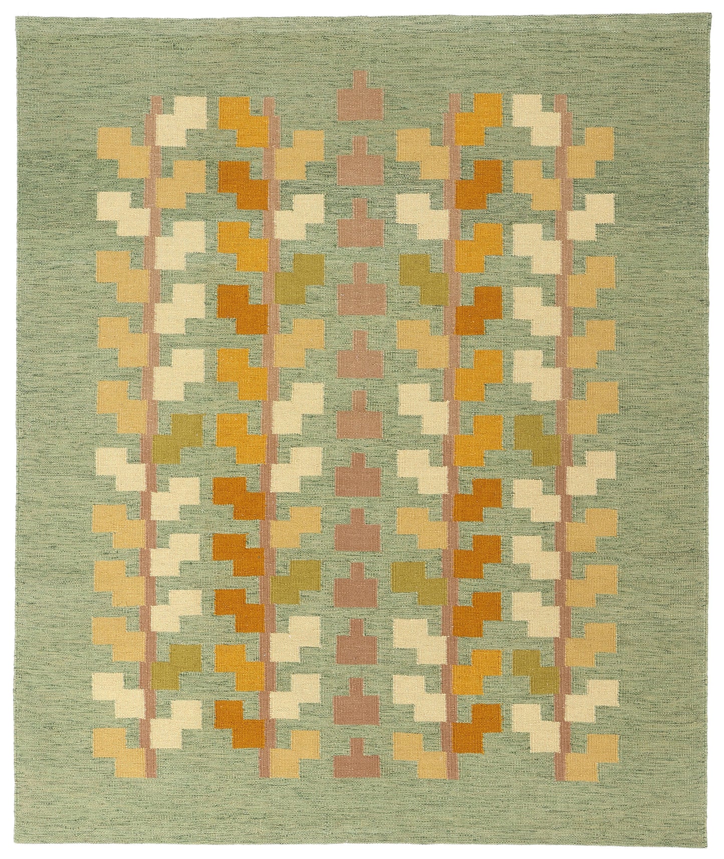 8 x 10 Scandinavian Modern Swedish Inspired Kilim Rug 31126