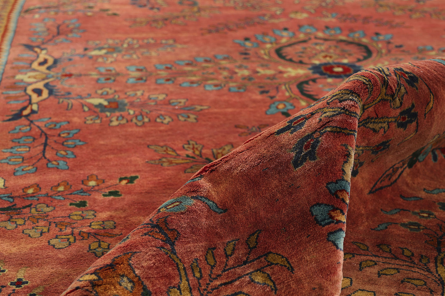 6 x 9 Vintage Indian Sarouk Rug 79209