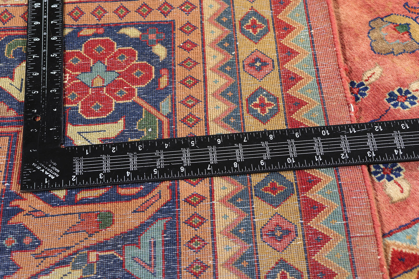 9 x 21 Vintage Indian Sarouk Rug 79210