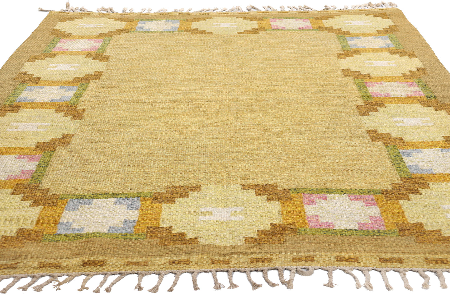 5 x 8 Ingegerd Silow Vintage Swedish Rollakan Rug 79026