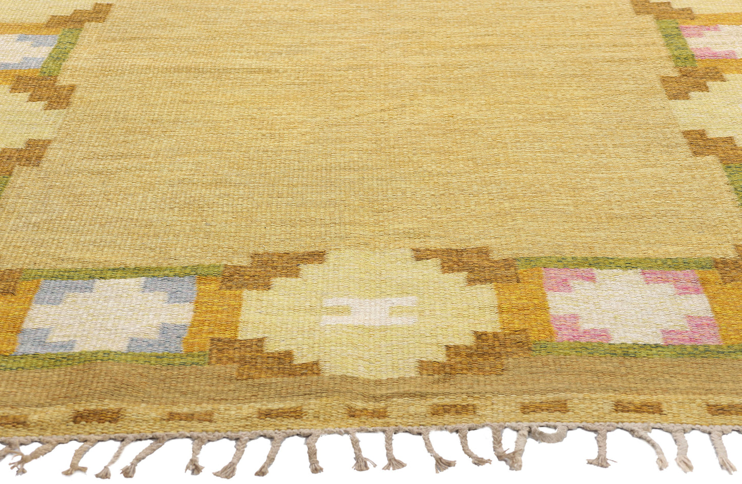 5 x 8 Ingegerd Silow Vintage Swedish Rollakan Rug 79026