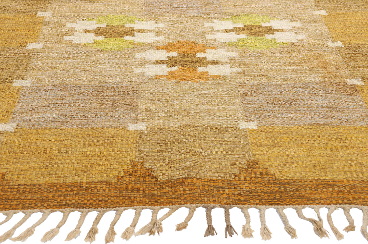 5 x 8 Ingegerd Silow Vintage Swedish Rollakan Rug 79052