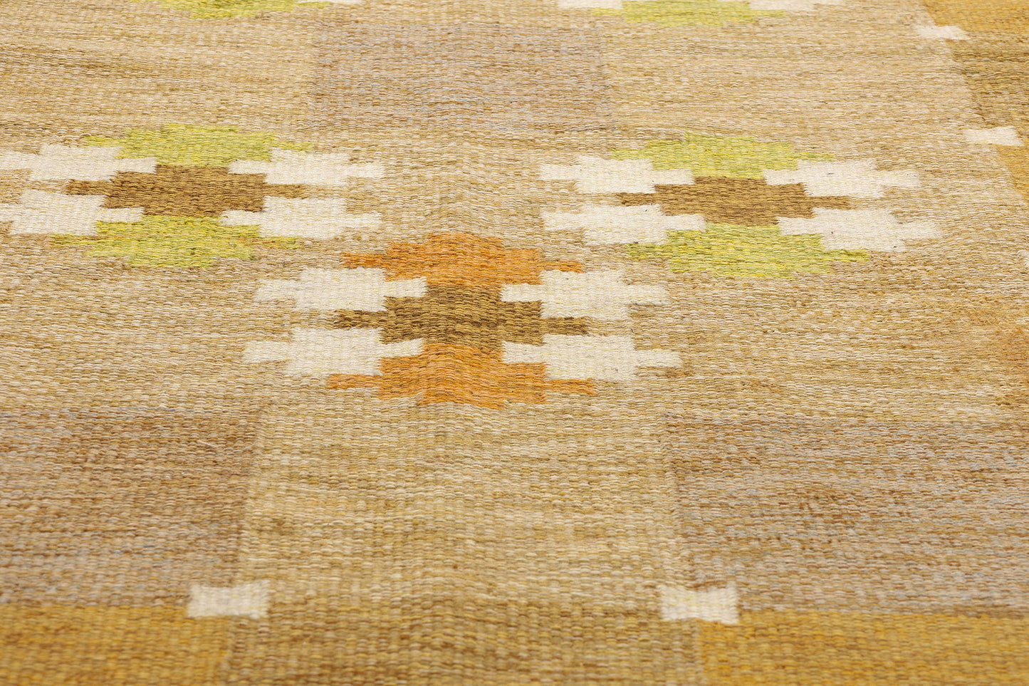 5 x 8 Ingegerd Silow Vintage Swedish Rollakan Rug 79052