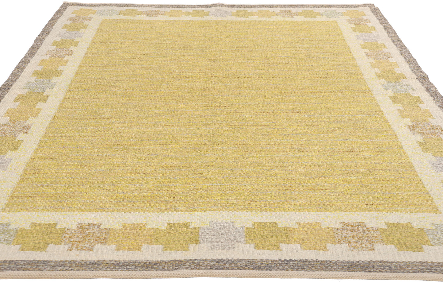 5 x 8 Ingegerd Silow Vintage Swedish Rollakan Rug 79037