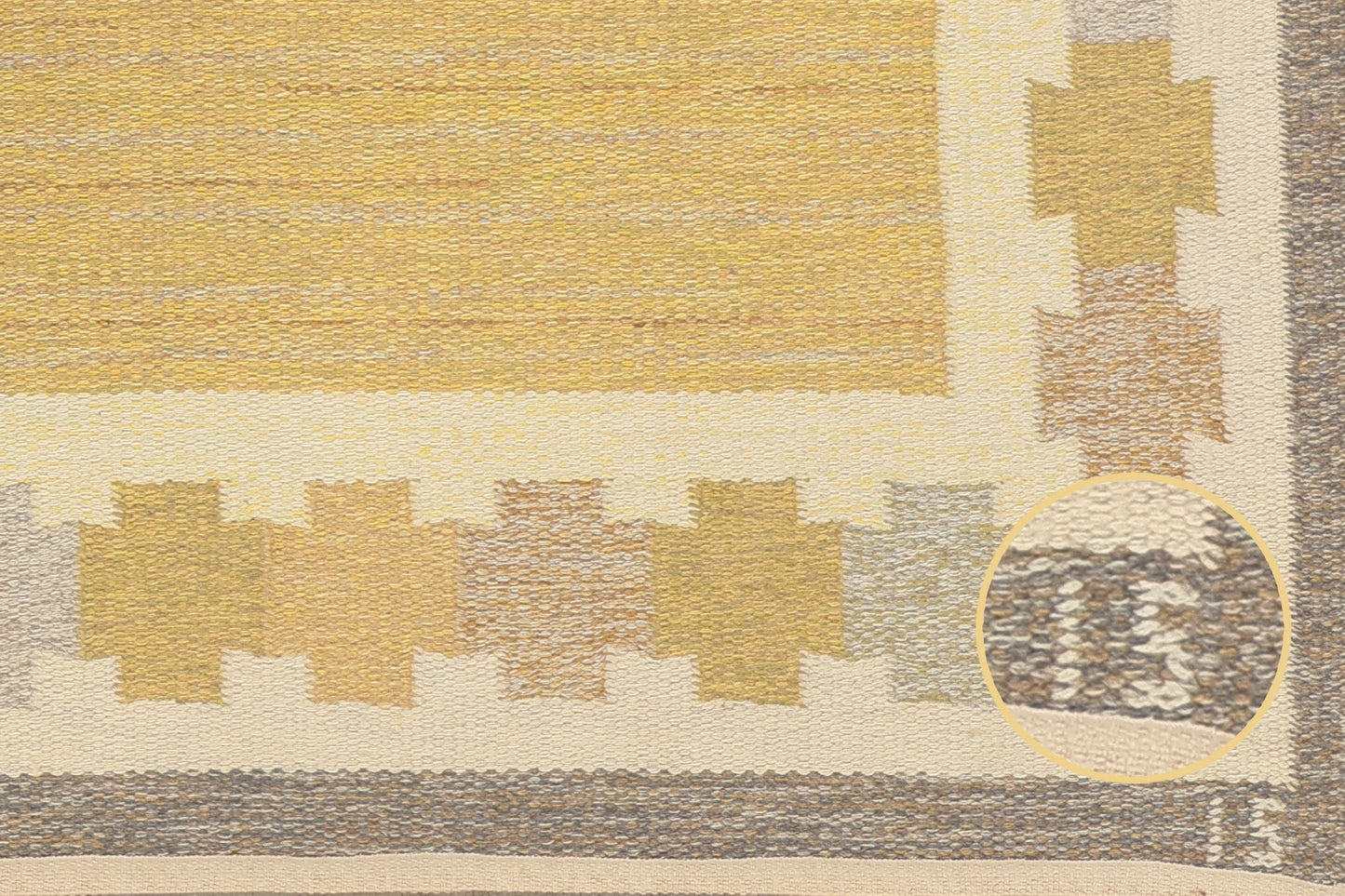 5 x 8 Ingegerd Silow Vintage Swedish Rollakan Rug 79037