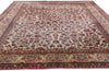 7 x 10 Antique Ivory Persian Silk Kashan Rug 61318