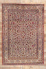 7 x 10 Antique Ivory Persian Silk Kashan Rug 61318