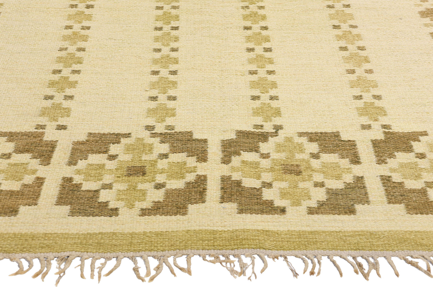 4 x 7 Kerstin Persson Vintage Swedish Rollakan Rug 79049
