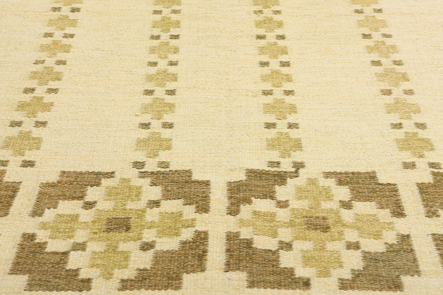 4 x 7 Kerstin Persson Vintage Swedish Rollakan Rug 79049