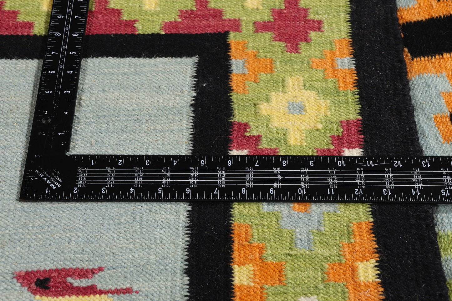 5 x 8 Light Blue Indian Kilim Rug 31352