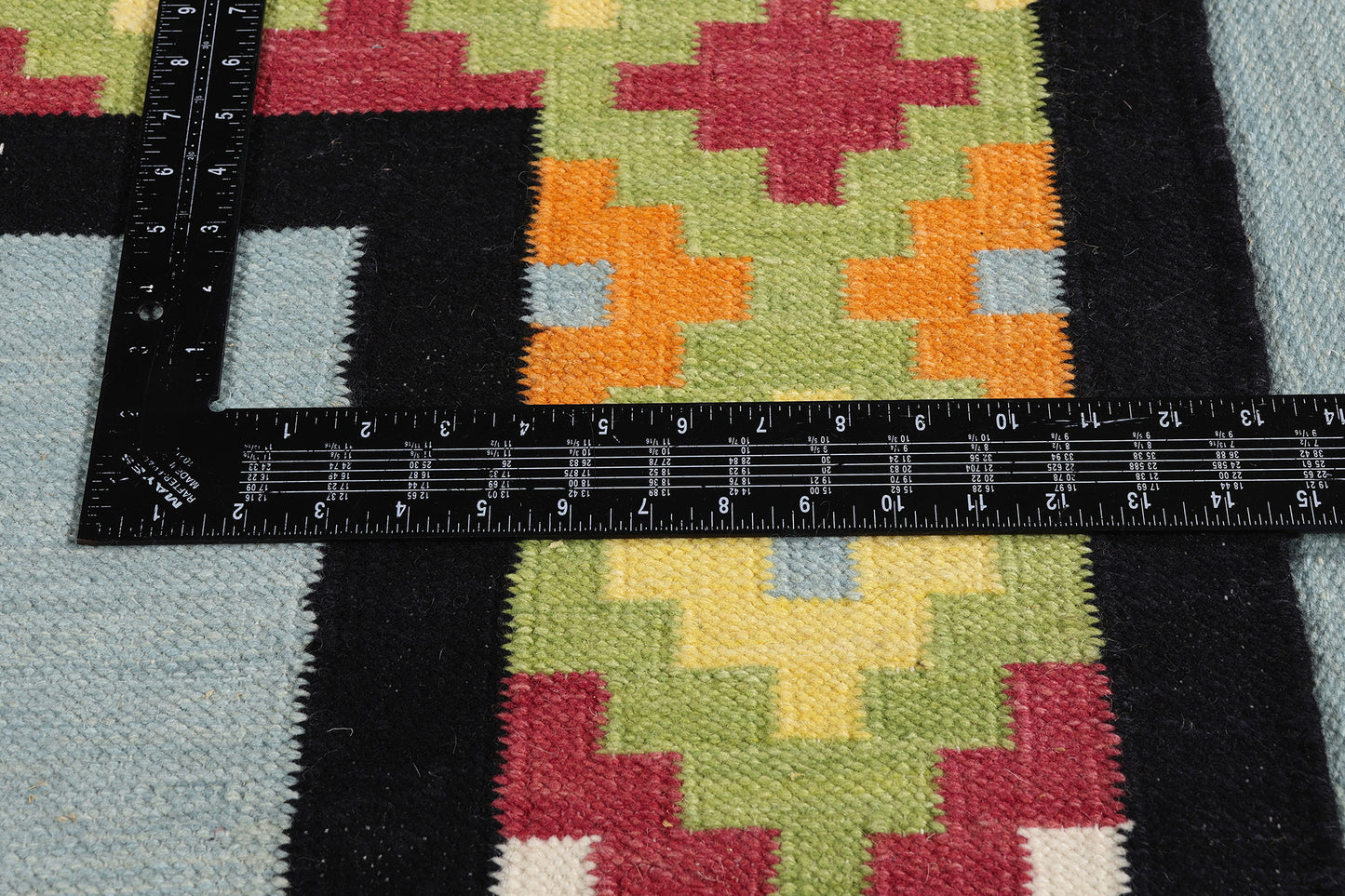 9 x 12 Light Blue Indian Kilim Rug 31349