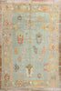 10 x 15 Modern Light Blue Turkish Oushak Rug 53963