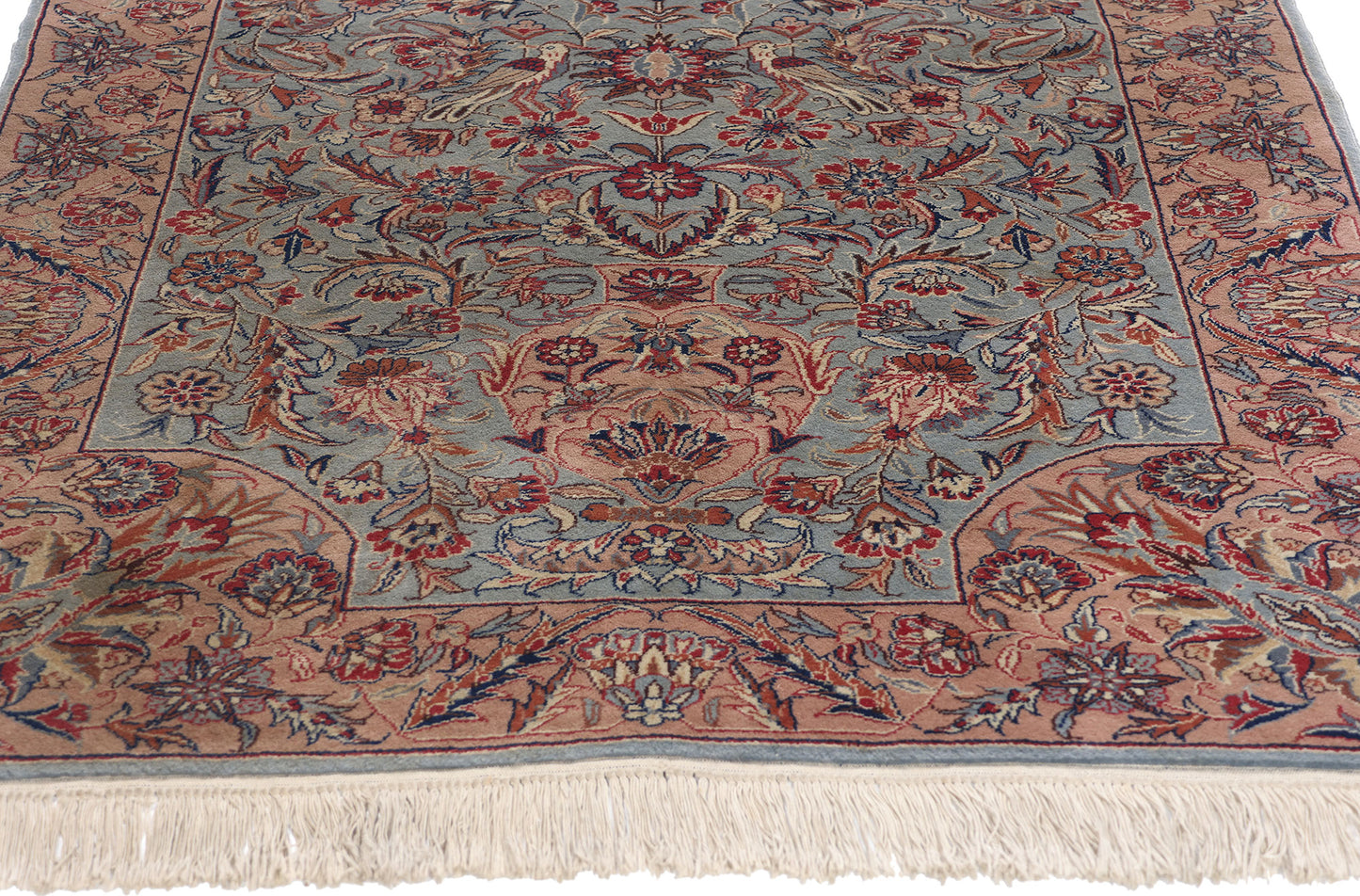 3 x 5 Vintage Chinese Vase Tabriz Rug 79017