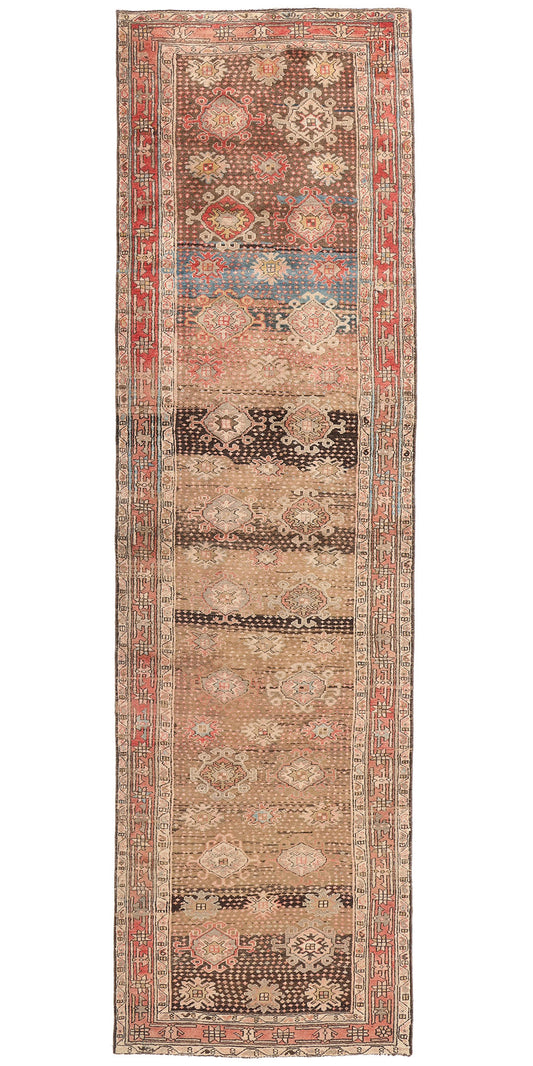 4 x 15 Antique Persian Hamadan Rug 61325