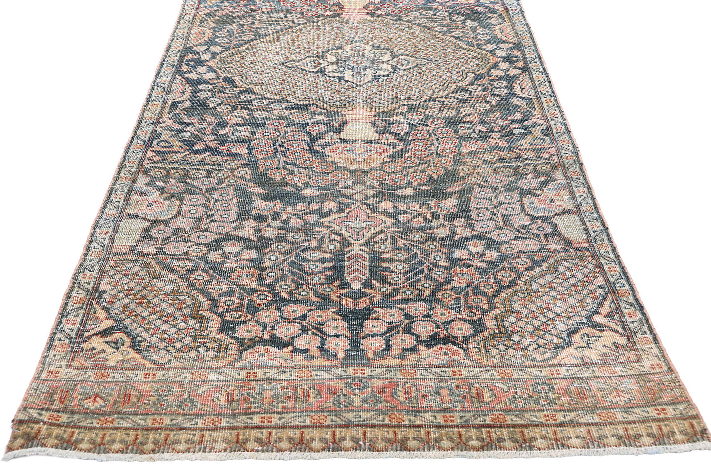 3 x 17 Antique Persian Tabriz Rug 61335