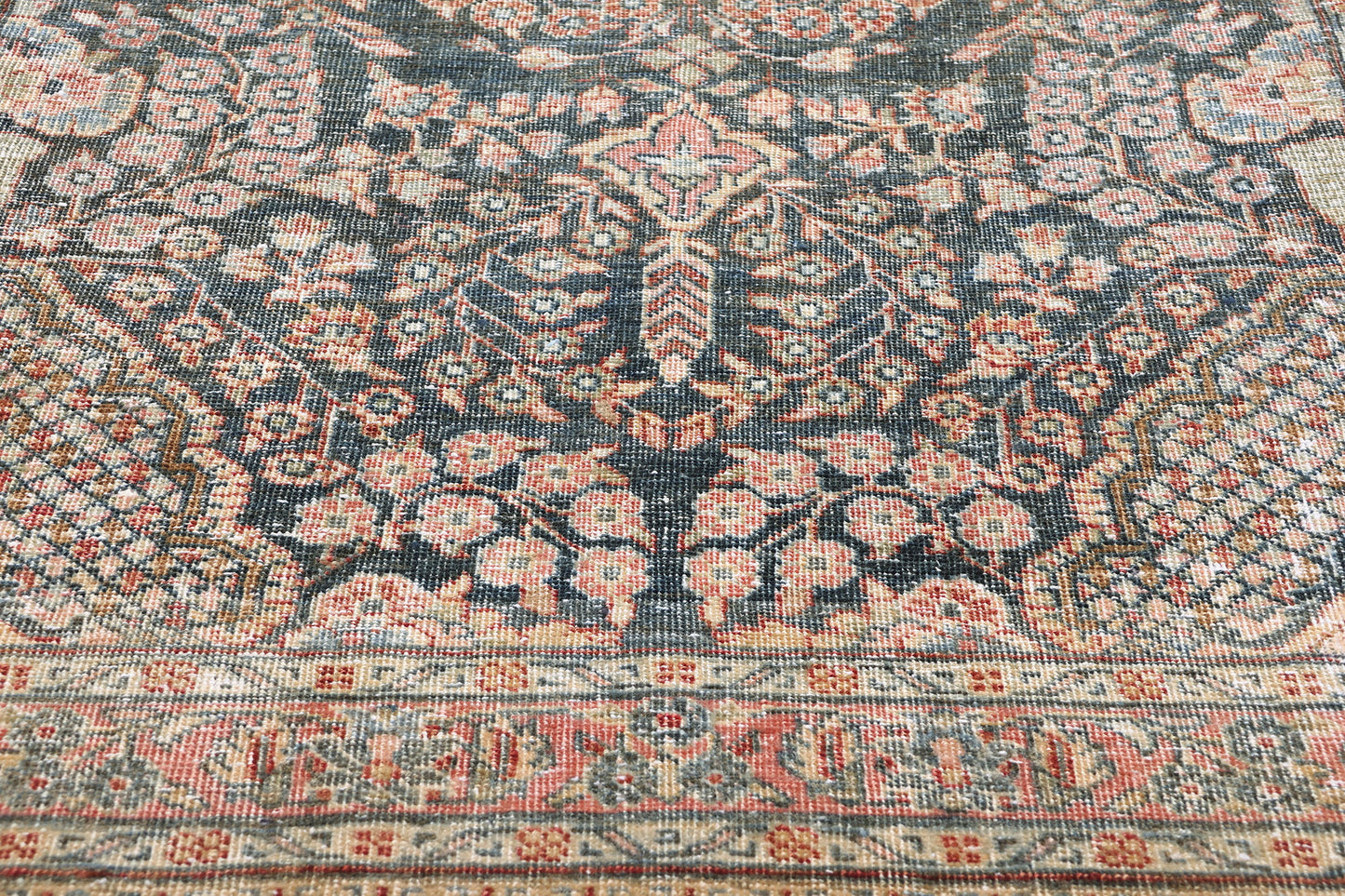 3 x 17 Antique Persian Tabriz Rug 61335