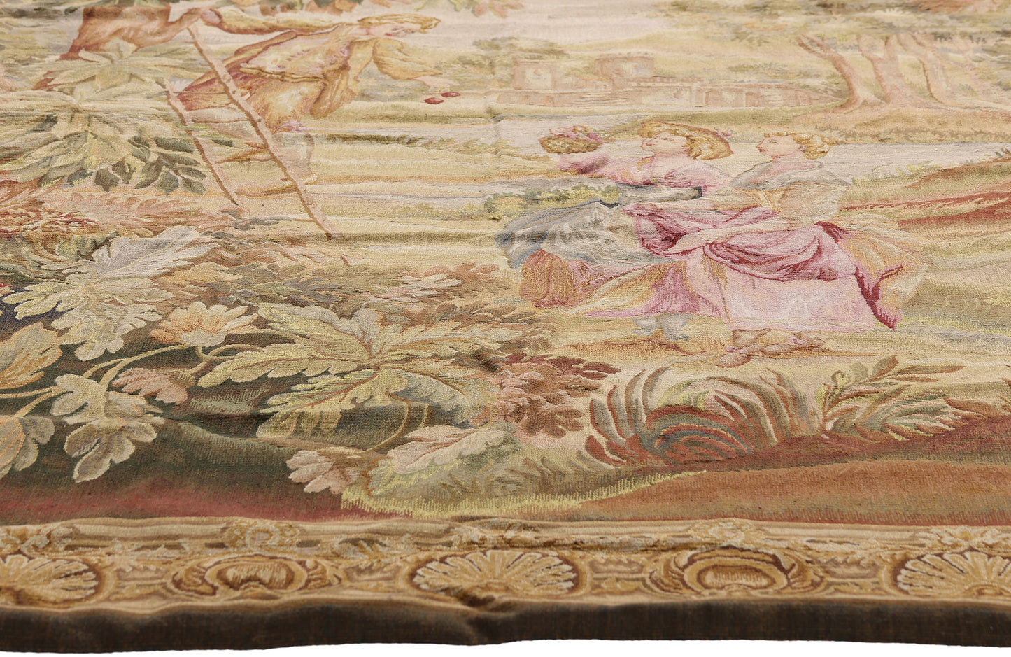 7 x 7 - Multicolor Chinese Tapestry Rug - 73700