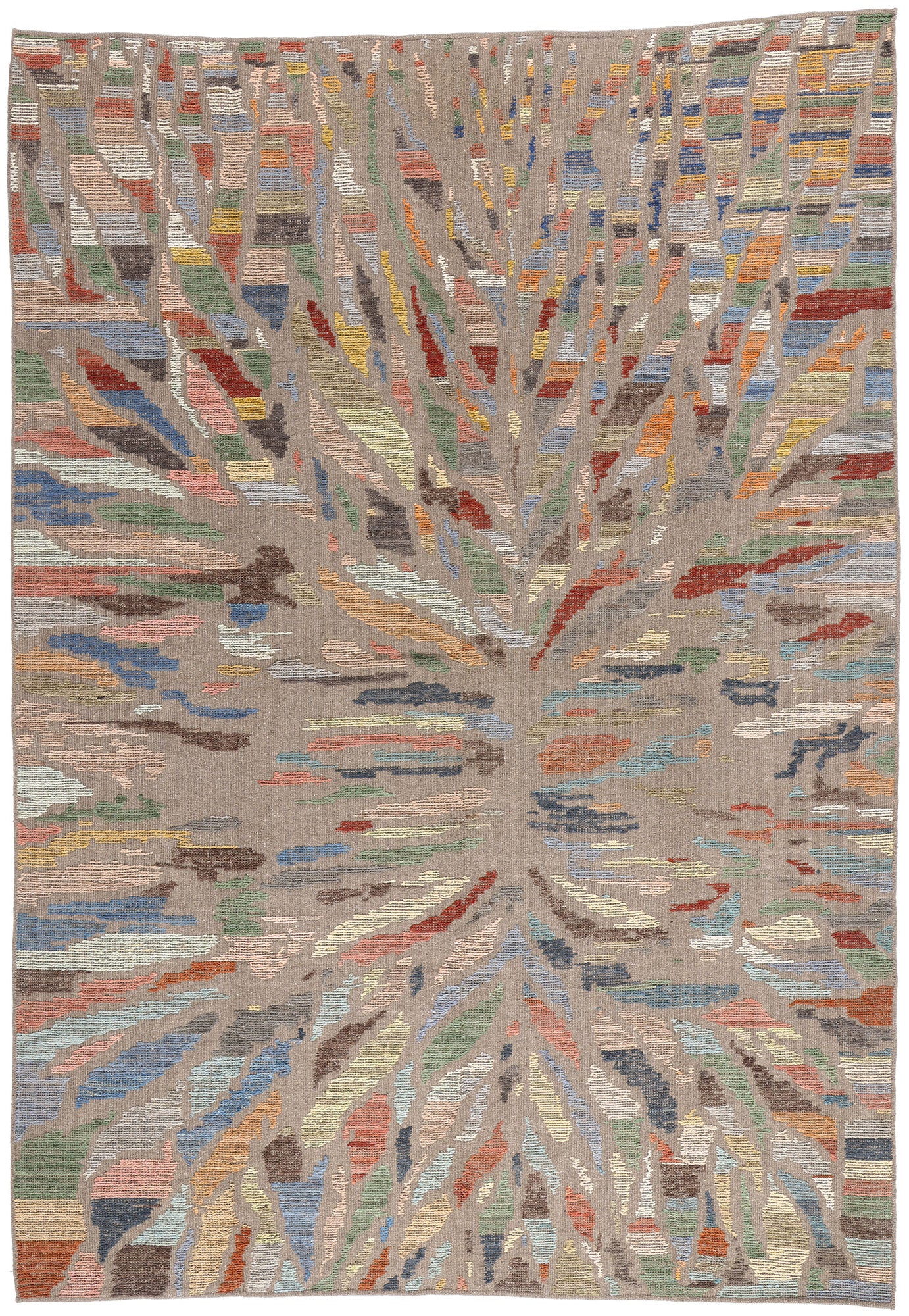 10 x 14 Modern Abstract Pakistani Soumak Rug 81162