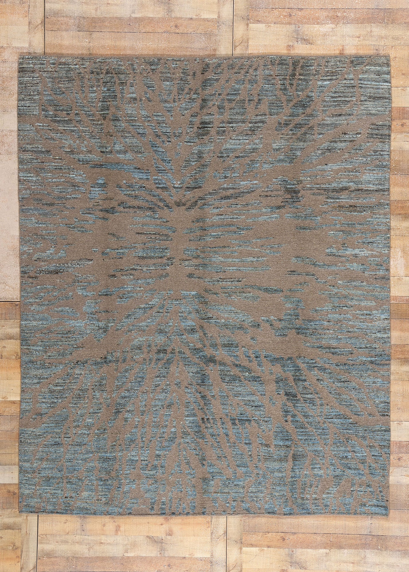 8 x 10 Modern Abstract Pakistani Soumak Rug 81145