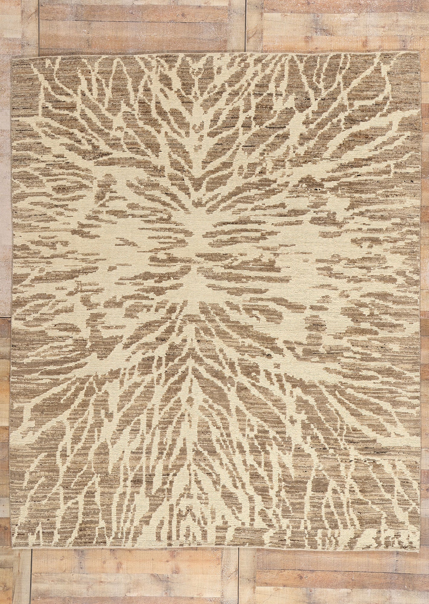 8 x 10 Modern Abstract Pakistani Soumak Rug 81159