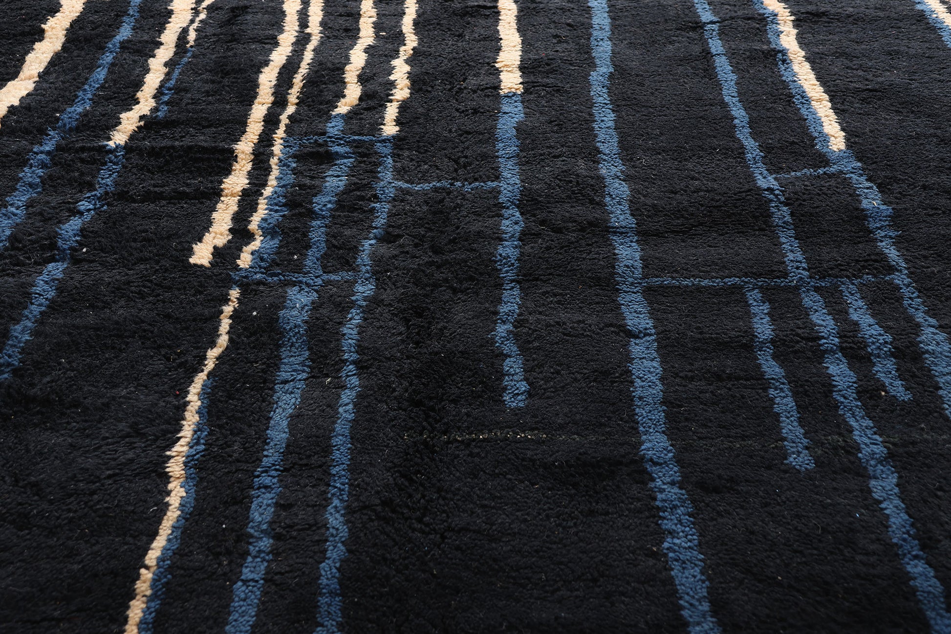 10 x 14 - Modern Beni Mrirt Moroccan Rug - 21646