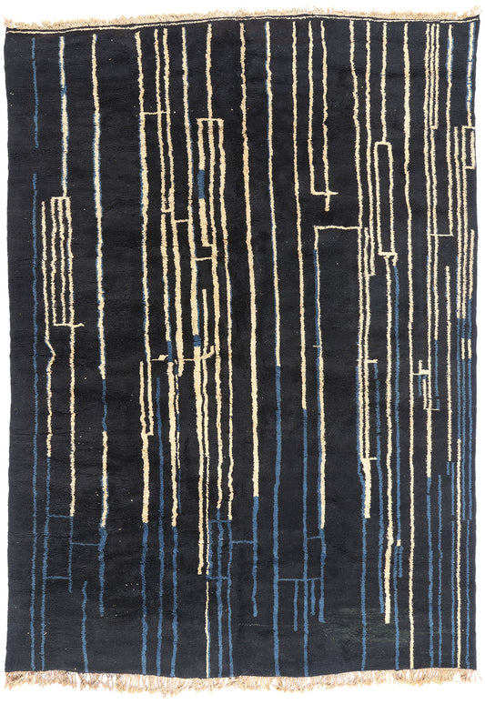 10 x 14 - Modern Beni Mrirt Moroccan Rug - 21646