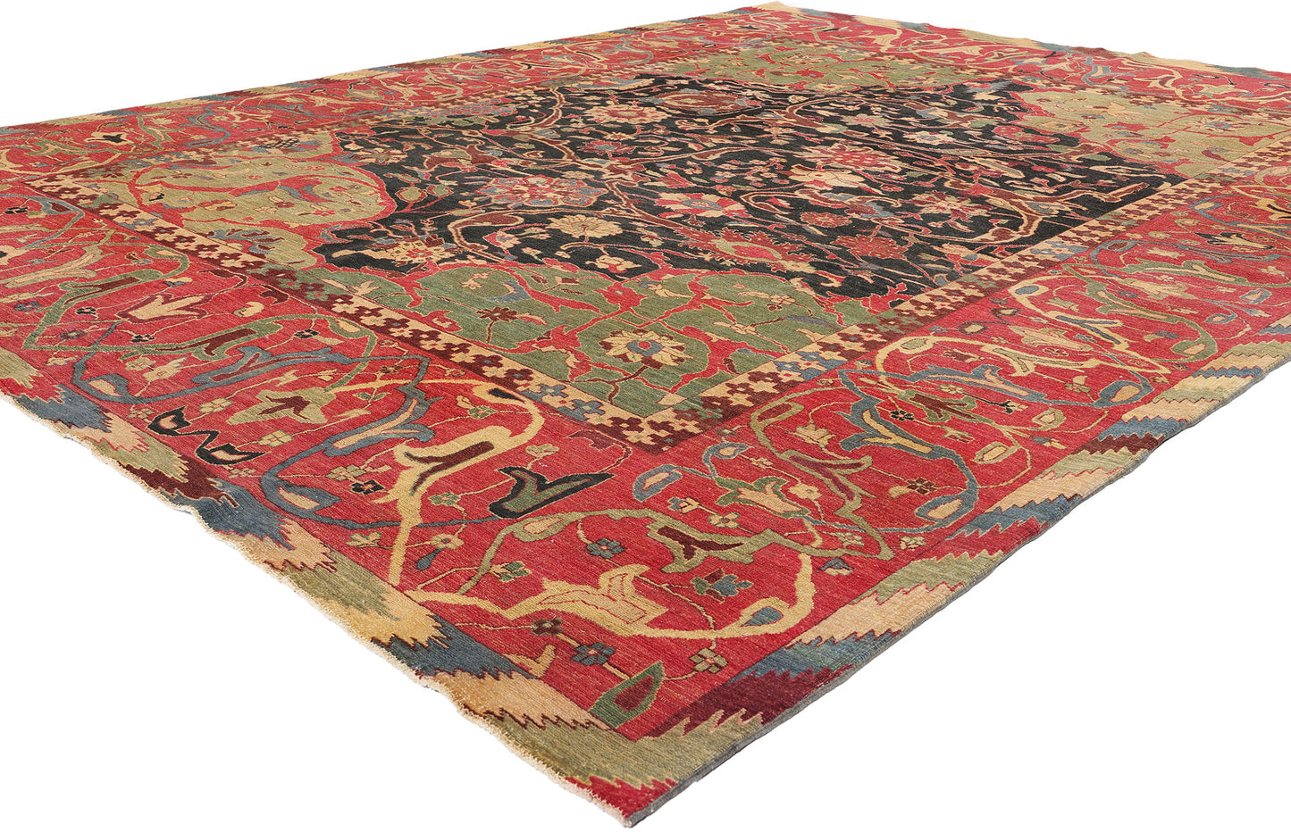 9 x 12 Modern Afghan Bijar Rug 15000
