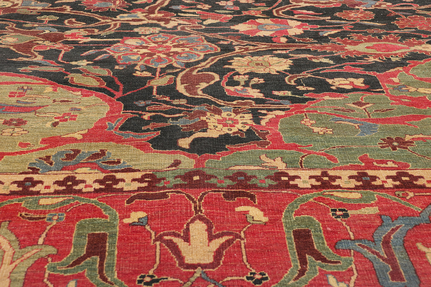 9 x 12 Modern Afghan Bijar Rug 15000