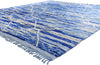 11 x 12 - Blue Modern Beni Mrirt Moroccan Rug - 21151
