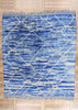 11 x 12 - Blue Modern Beni Mrirt Moroccan Rug - 21151