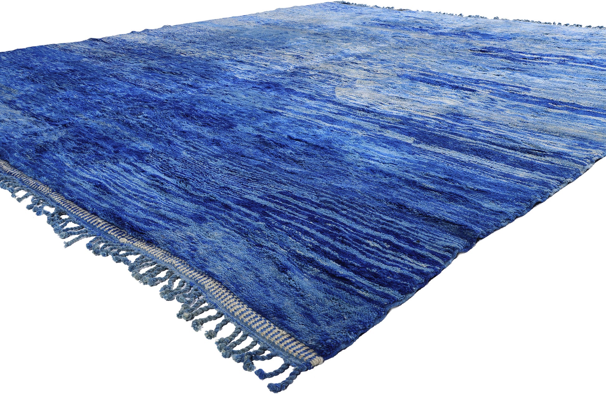 12 x 14 - Blue Beni Mrirt Moroccan Rug - 21168