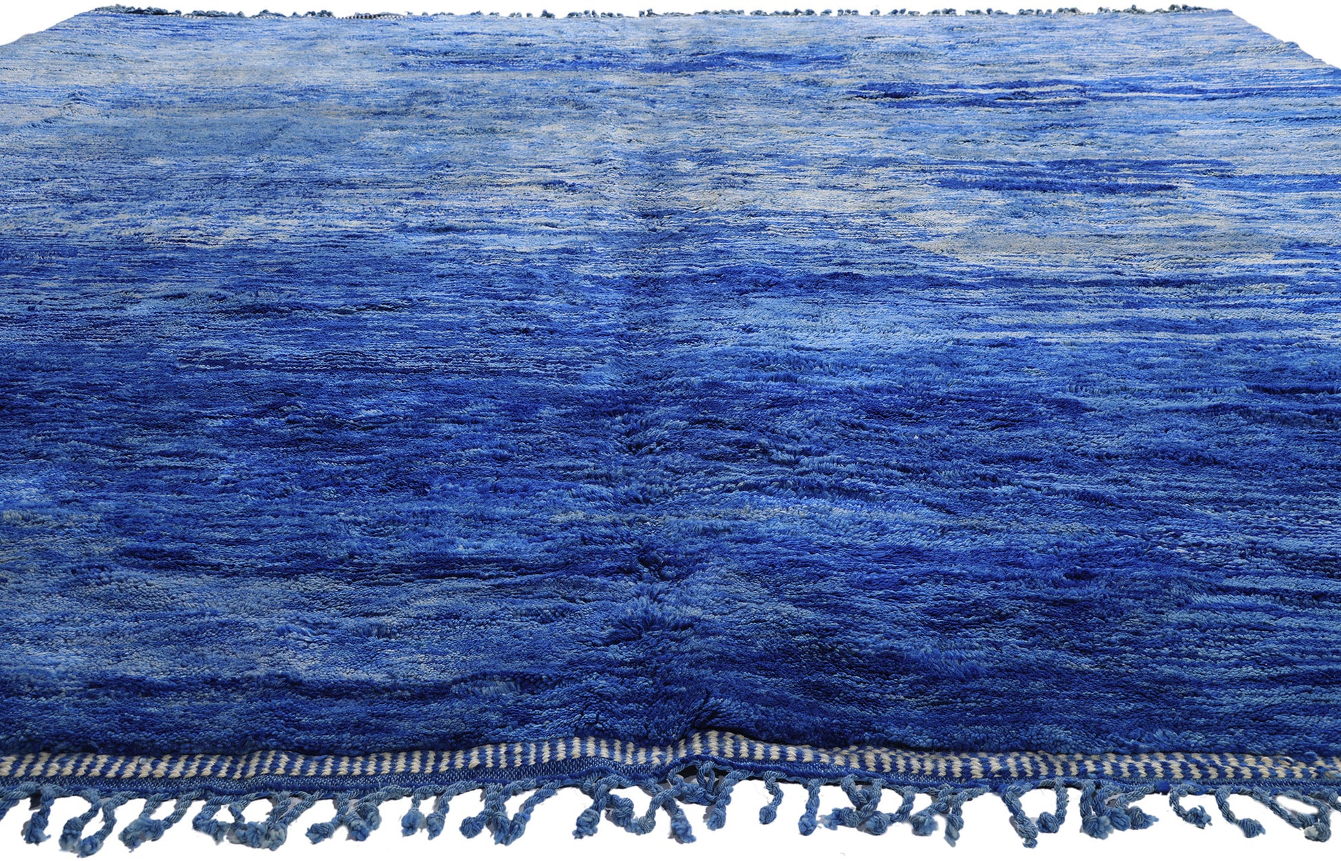12 x 14 - Blue Beni Mrirt Moroccan Rug - 21168