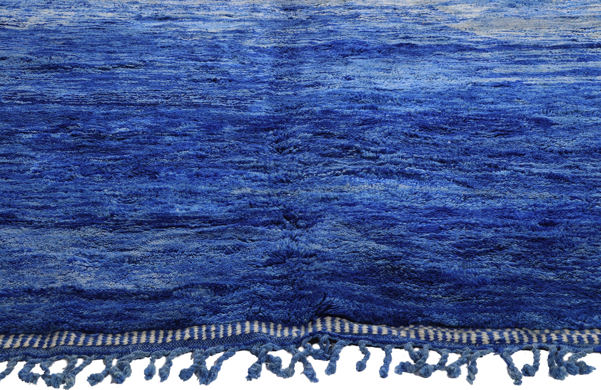 12 x 14 - Blue Beni Mrirt Moroccan Rug - 21168