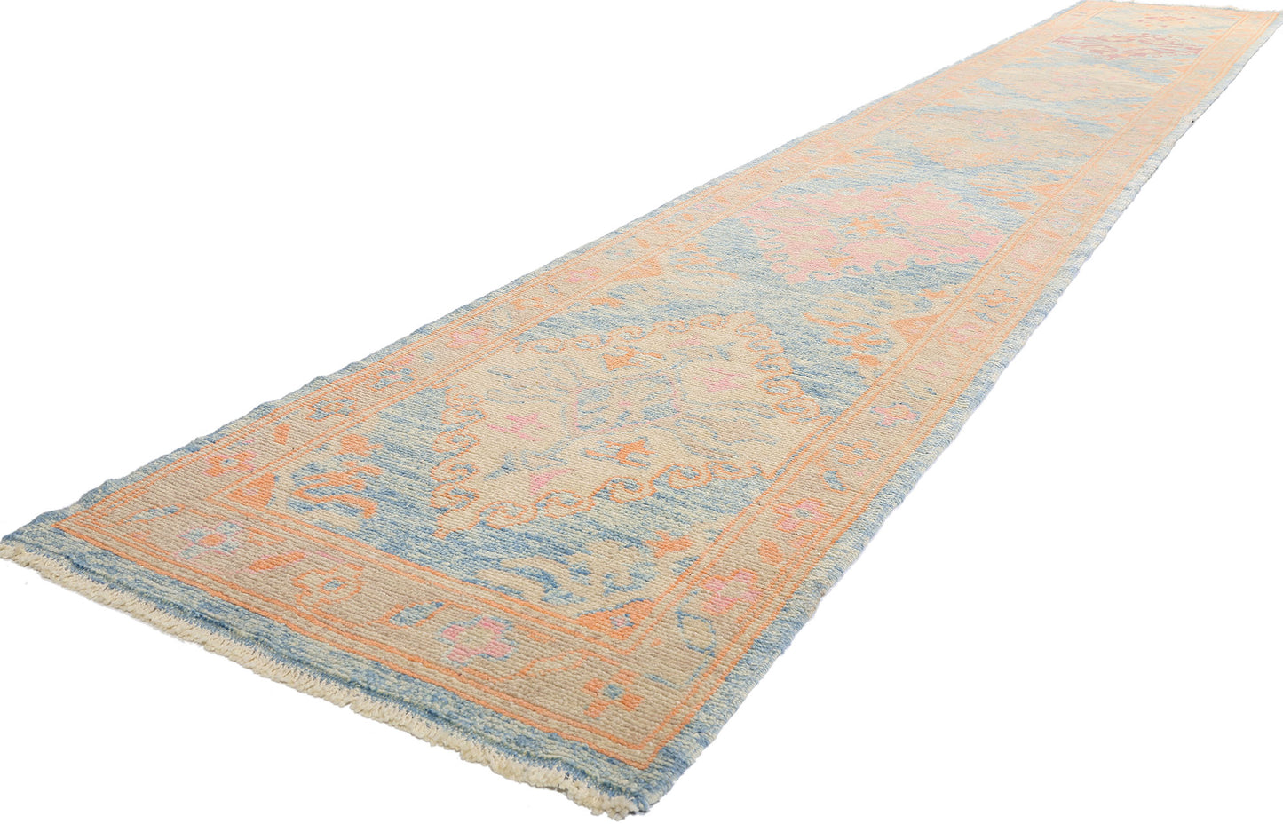 3 x 20 Modern Colorful Turkish Oushak Rug 54018
