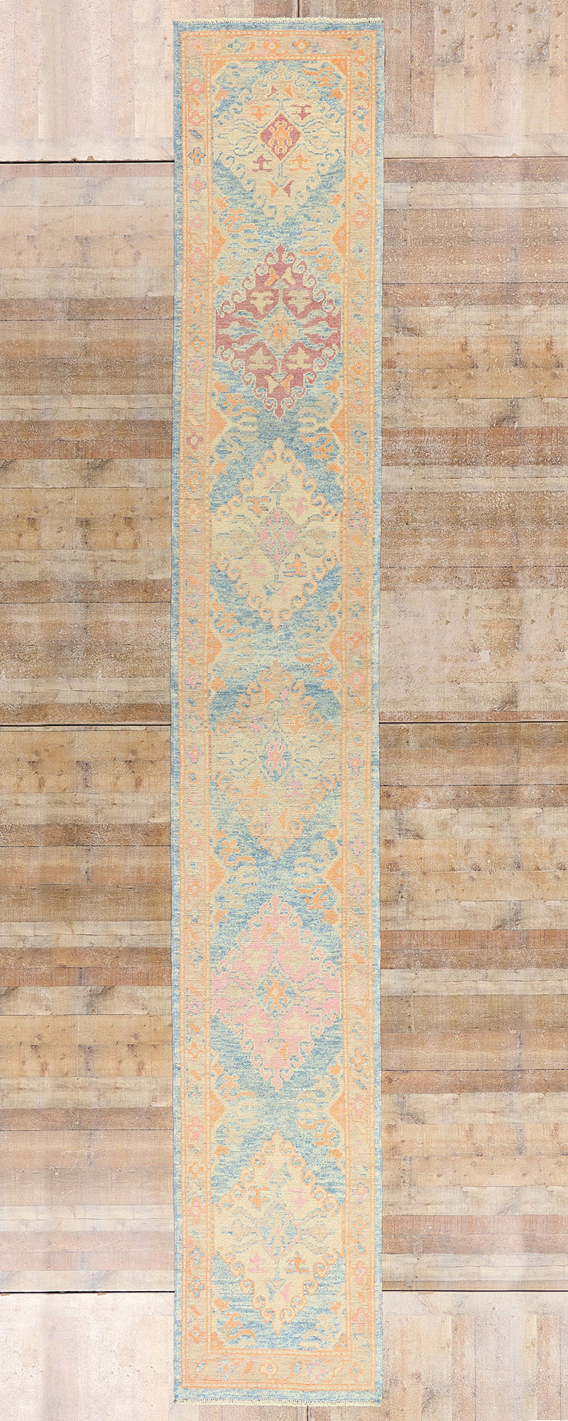 3 x 20 Modern Colorful Turkish Oushak Rug 54018