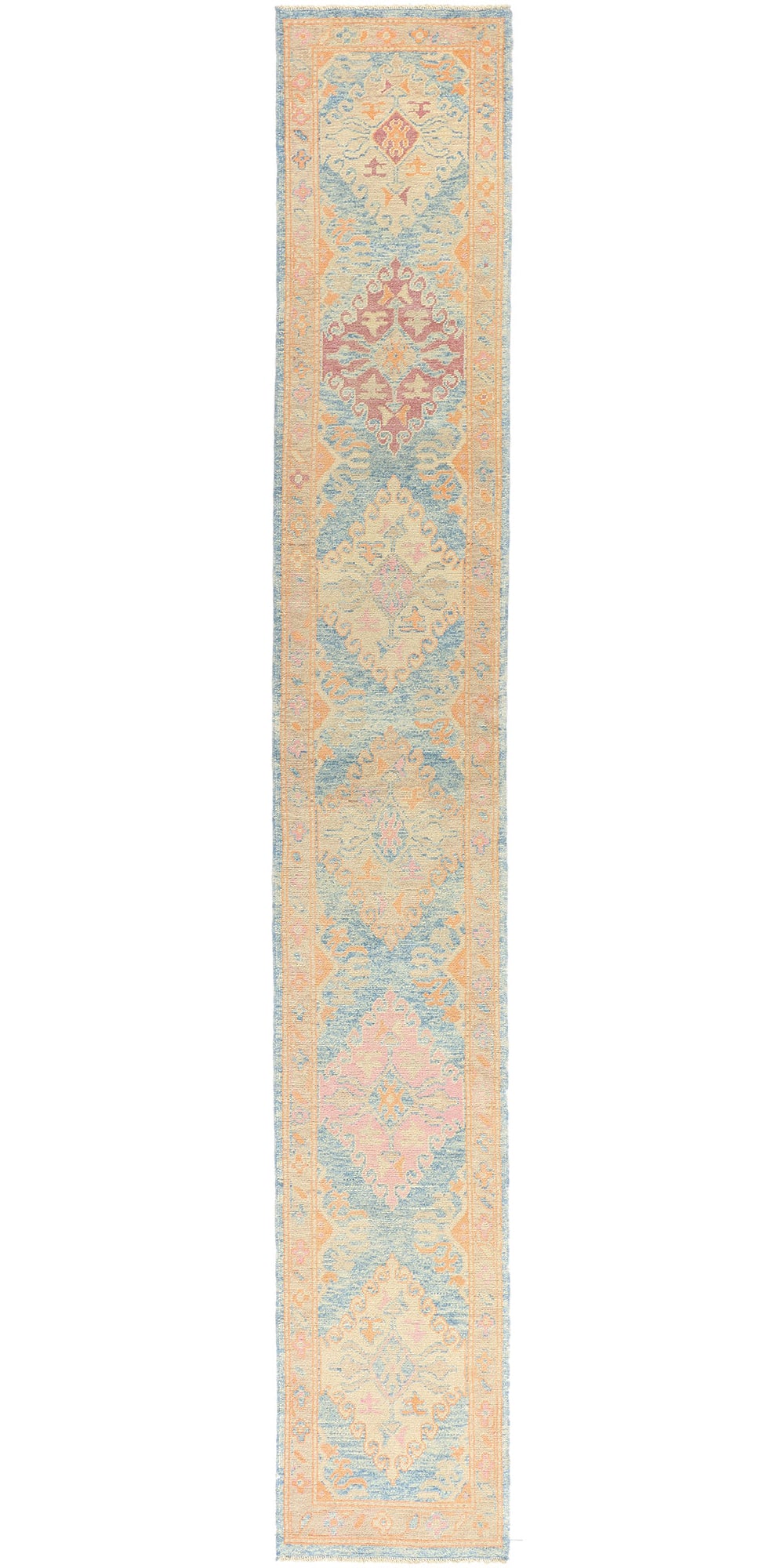 3 x 20 Modern Colorful Turkish Oushak Rug 54018