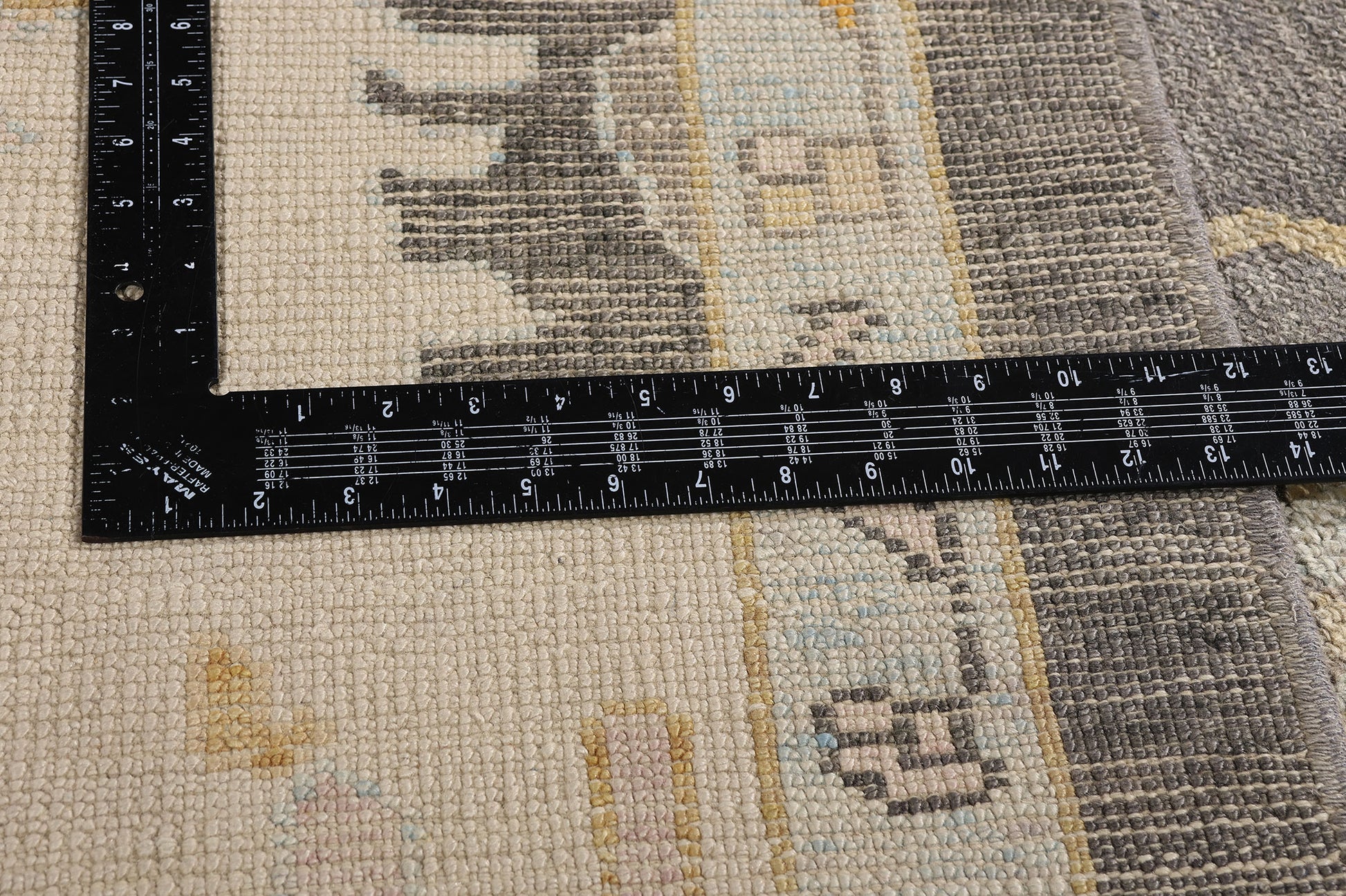 9 x 12 Earth-Tone Modern Turkish Oushak Rug 52643