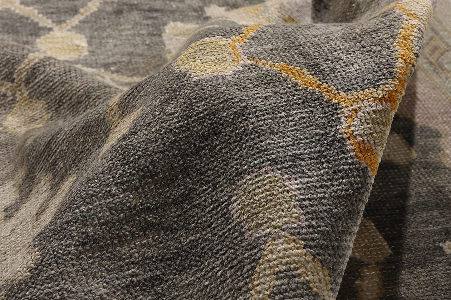9 x 12 Earth-Tone Modern Turkish Oushak Rug 52643
