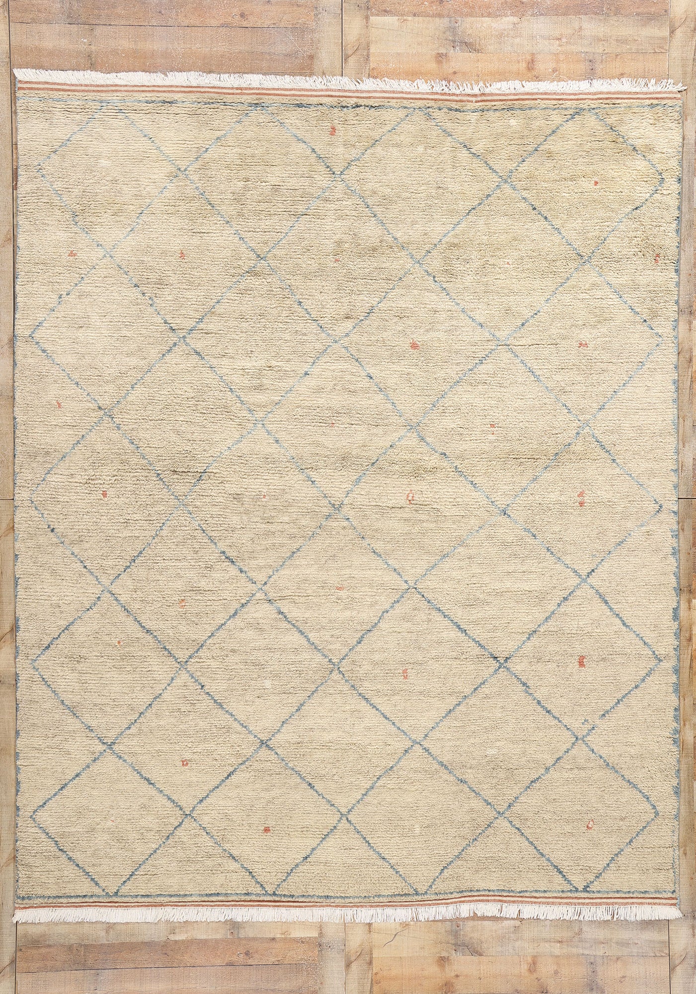8 x 10 Azure Desert Diamond Modern Moroccan Rug 31231