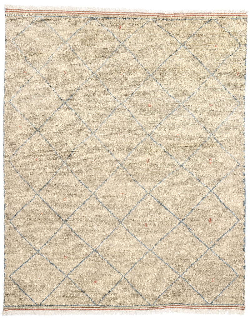 8 x 10 Azure Desert Diamond Modern Moroccan Rug 31231