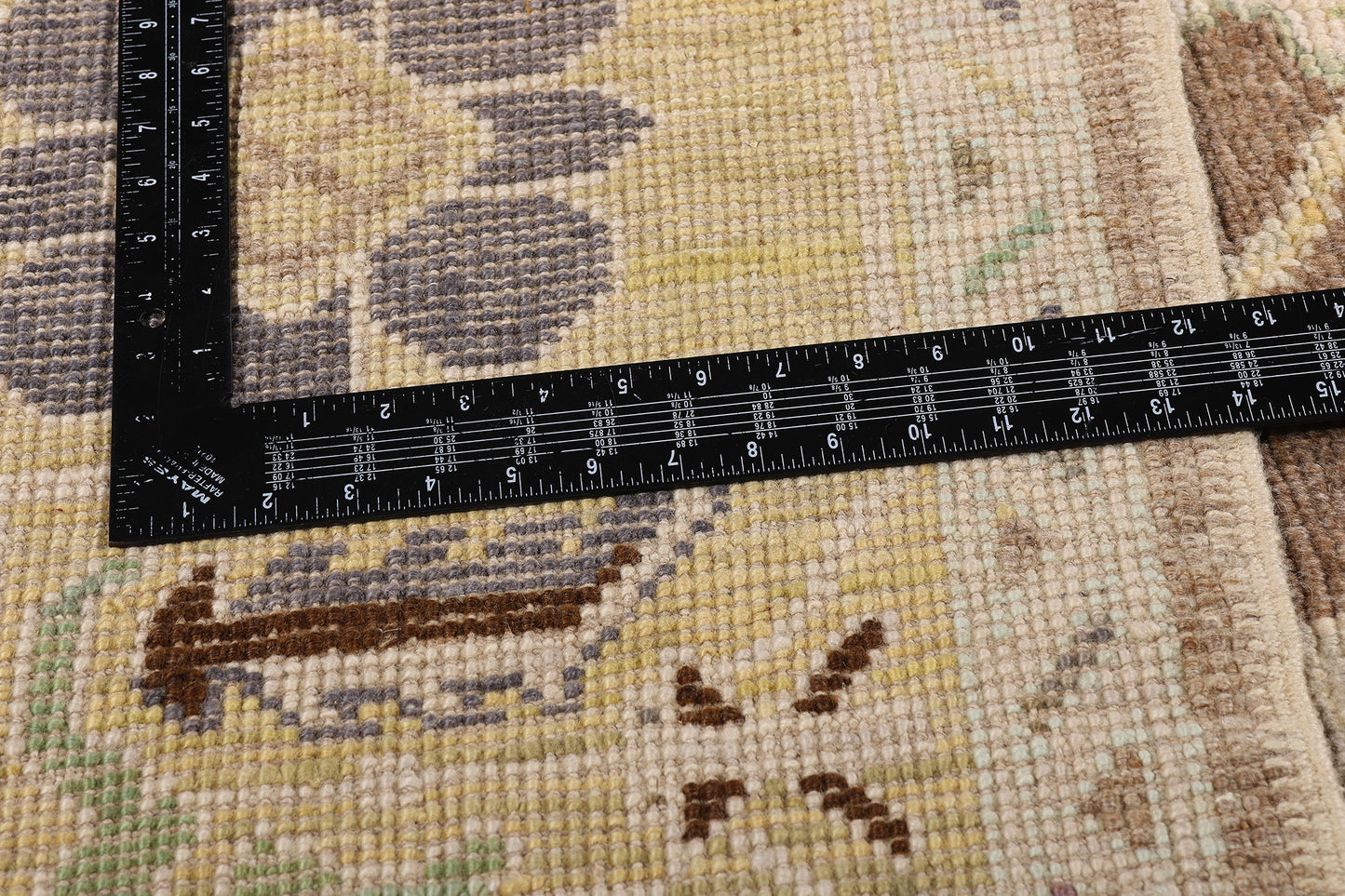 12 x 17 Modern Earth-Tone Turkish Oushak Rug 53998
