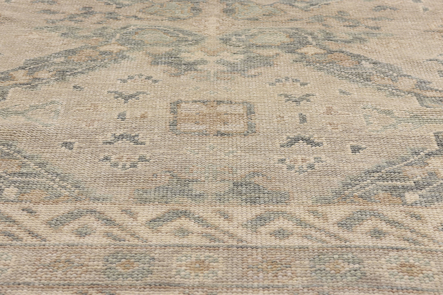 5 x 8 Earth-Tone Modern Turkish Oushak Rug 54023