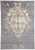 7 x 10 Silver Lace Modern Gray Damask Rug 31142