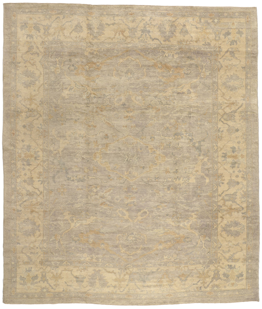 11 x 13 Neutral Turkish Oushak Rug 51858