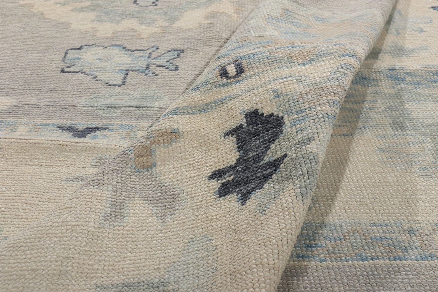 12 x 16 Modern Gray Turkish Oushak Rug 54014