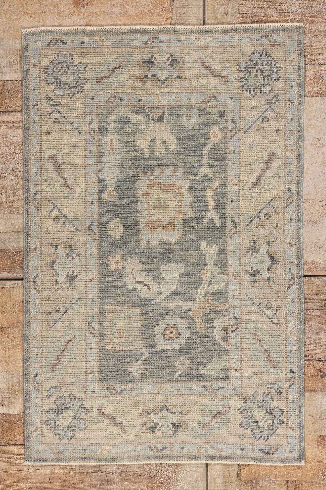 3 x 4 Gray Modern Turkish Oushak Rug 54021