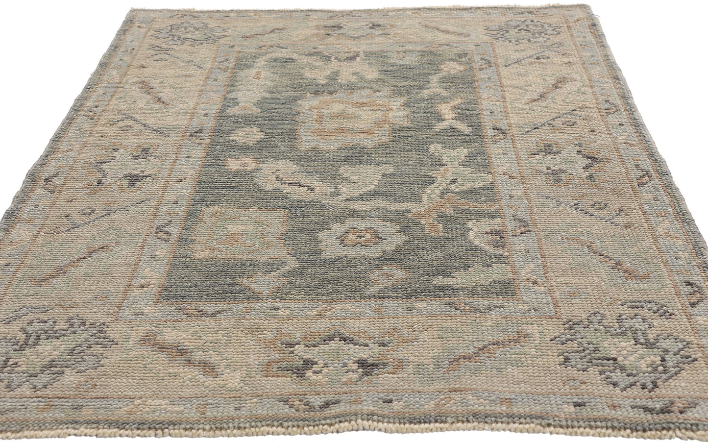 3 x 4 Gray Modern Turkish Oushak Rug 54022