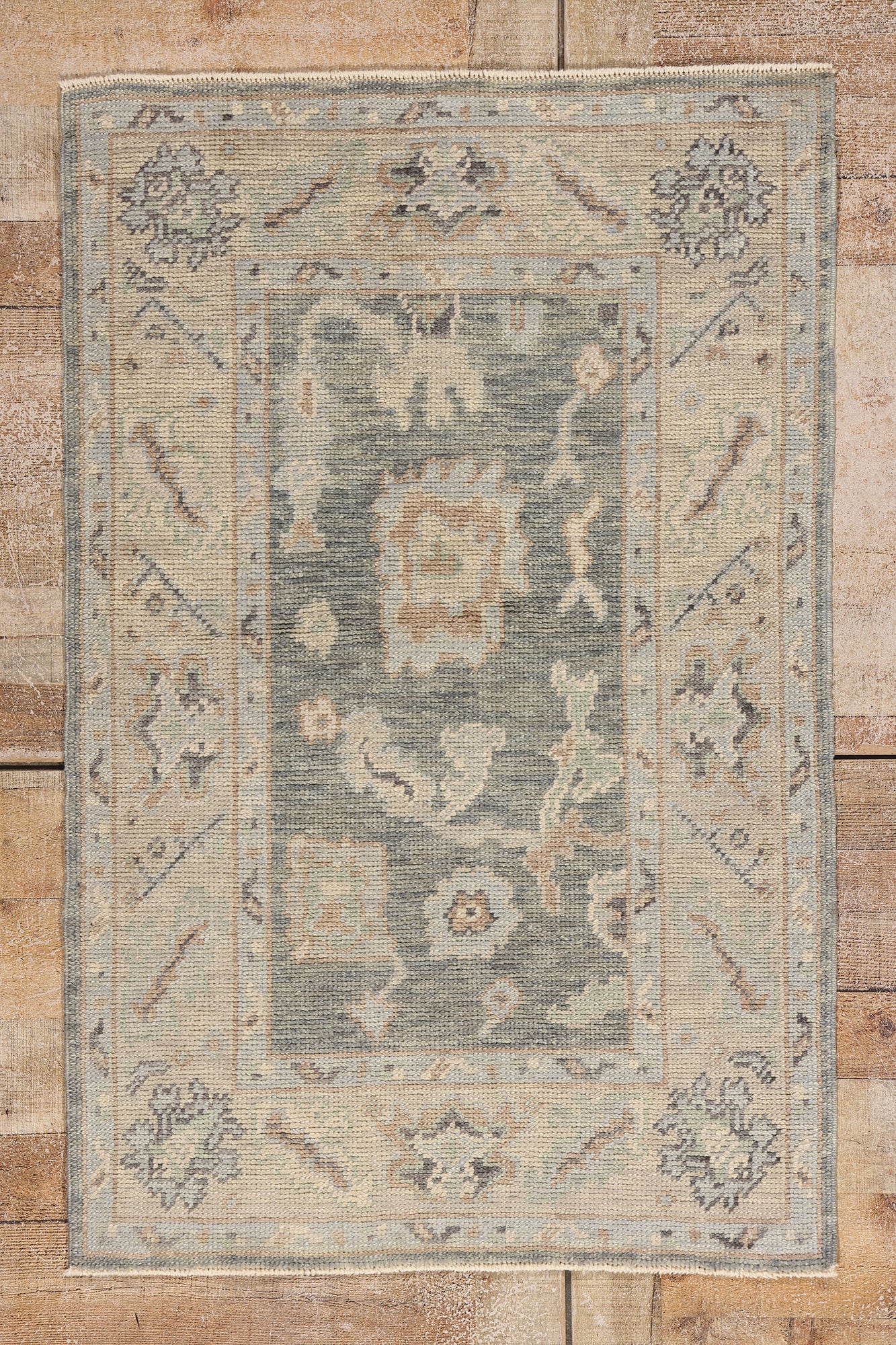 3 x 4 Gray Modern Turkish Oushak Rug 54022