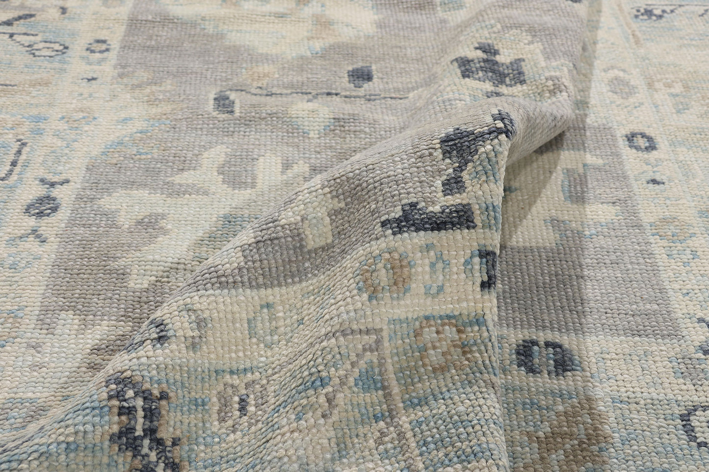 5 x 7 Modern Gray Turkish Oushak Rug 54010
